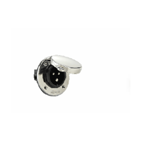 Power Inlet 16A Stainless steel with cover