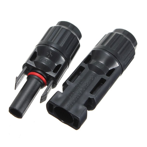 Solar connector pair MC4, 1x Male / 1x Female