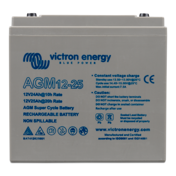 12V/25Ah AGM Super Cycle Batt. (M5)