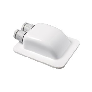 ABS kabelgennemfring med 2 stk. PG13,5